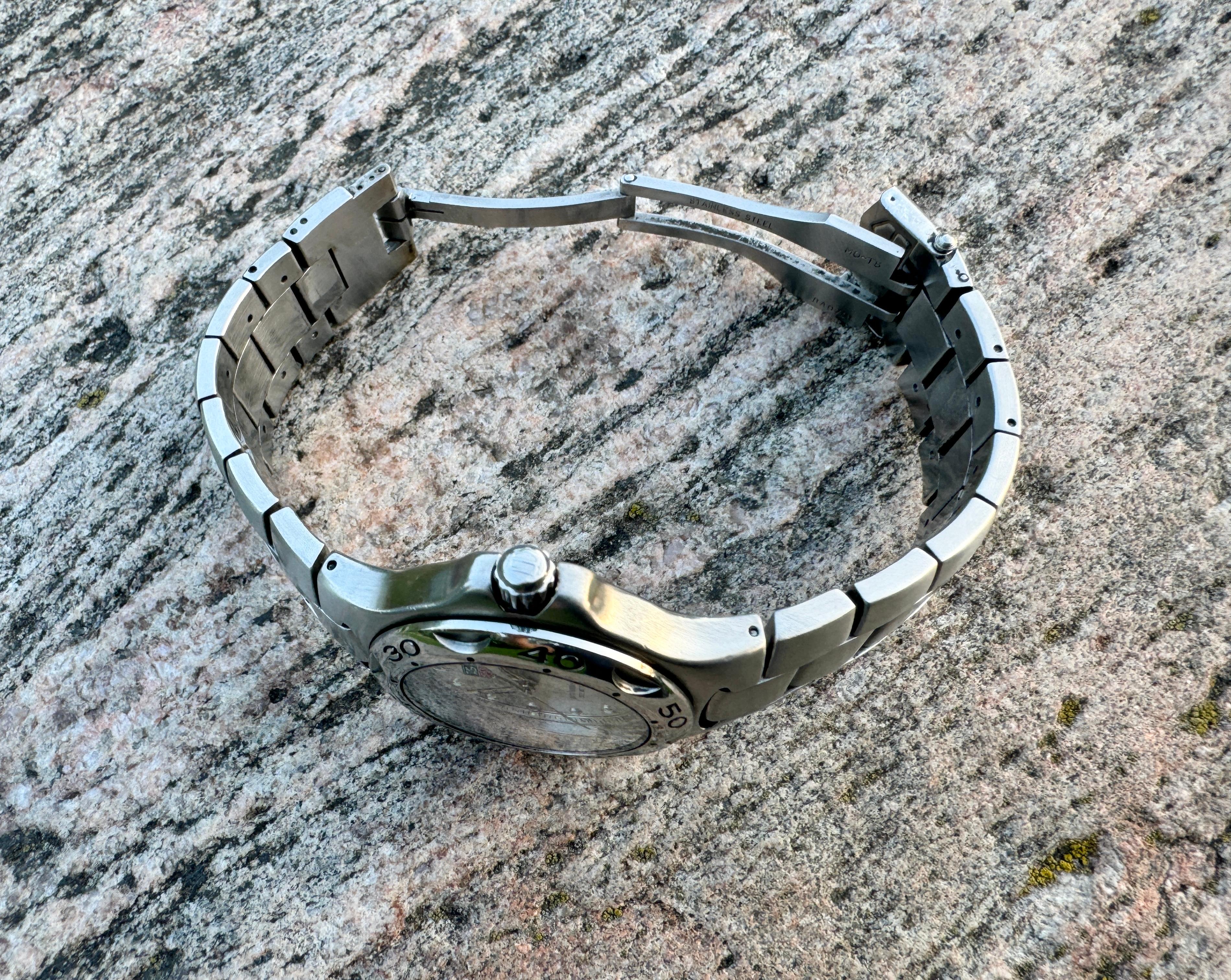 TAG Heuer Kirium WL1114-0 Professional 200m Edelstahl Herrenuhr im Zustand „Gut“ in Toronto, CA
