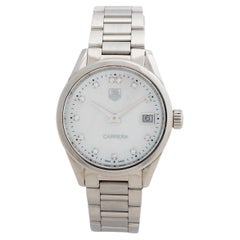 Tag Heuer Lady Diamond Wristwatch, 33mm, Mother of Pearl, Stainless Steel, 2015