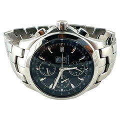 Retro TAG Heuer Link Automatic Men's Watch CJF2112 Stainless Blue Chrono Dial