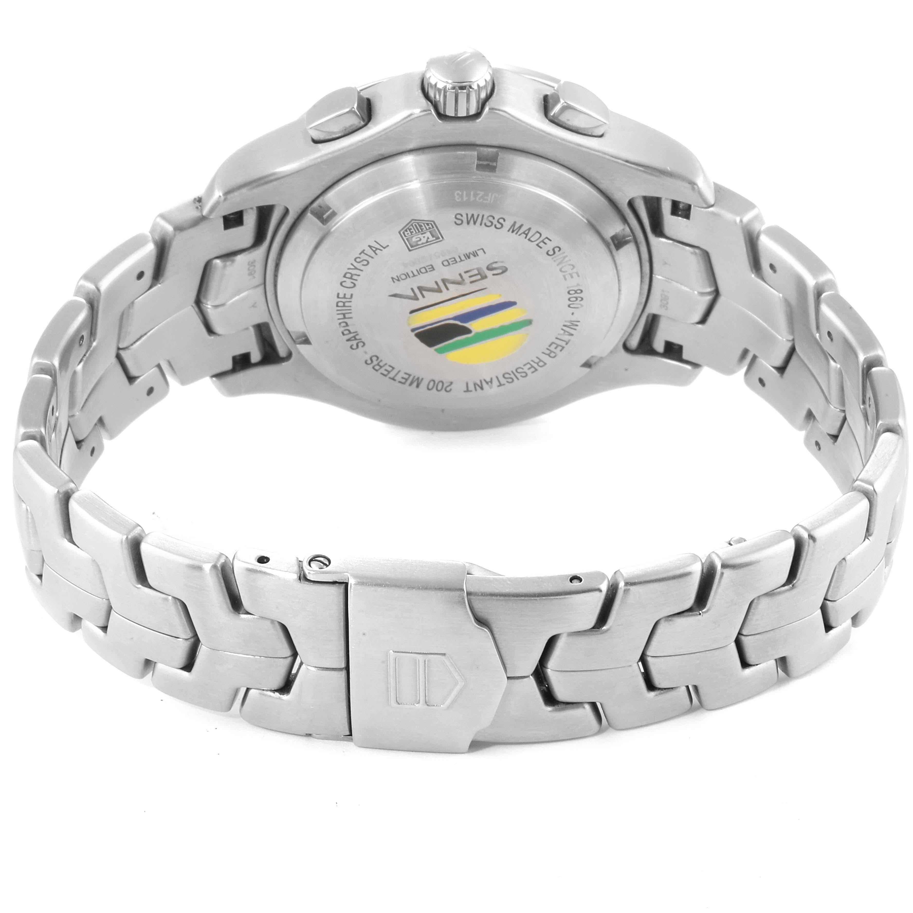 TAG Heuer Link Ayrton Senna Limitierte Stahl-Herrenuhr CJF2113.BA0576 im Angebot 4
