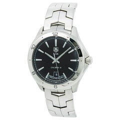 TAG Heuer Link Caliber 5 WAT2010 Men's Automatic Watch Black Dial SS