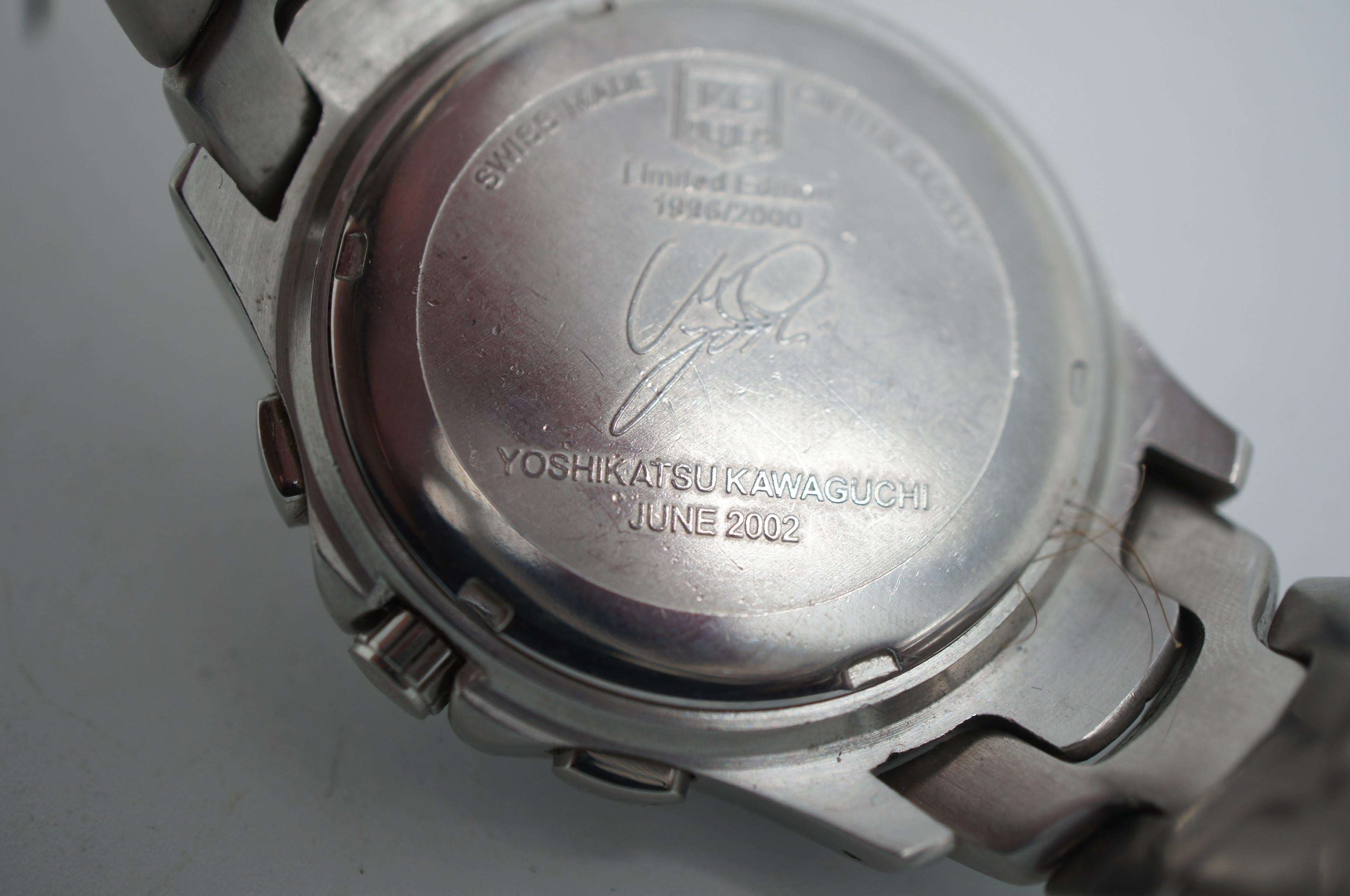20th Century TAG Heuer Link Calibre 36 Chronograph Men's Quartz Wristwatch Yoshi Kawaguchi For Sale
