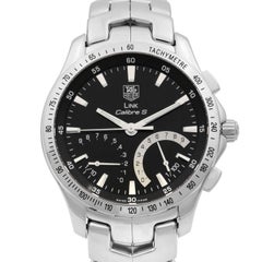 TAG Heuer Link Calibre S Chronograph Black Dial Quartz Mens Watch CJF7112.BA0596