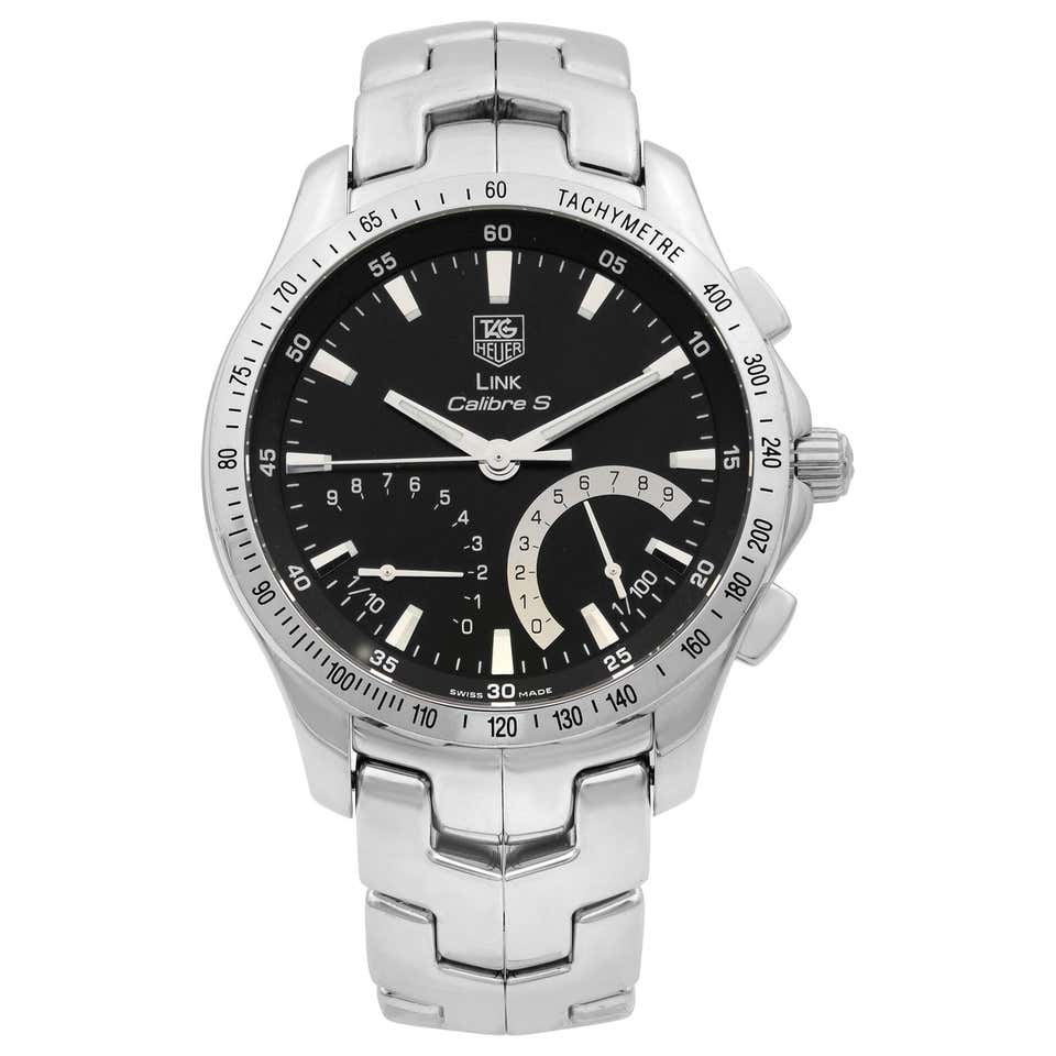 TAG Heuer Link Calibre S Chronograph Black Dial Quartz Mens Watch