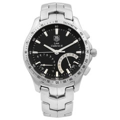 TAG Heuer Link Calibre S Chronograph Black Dial Quartz Mens Watch CJF7112.BA0596