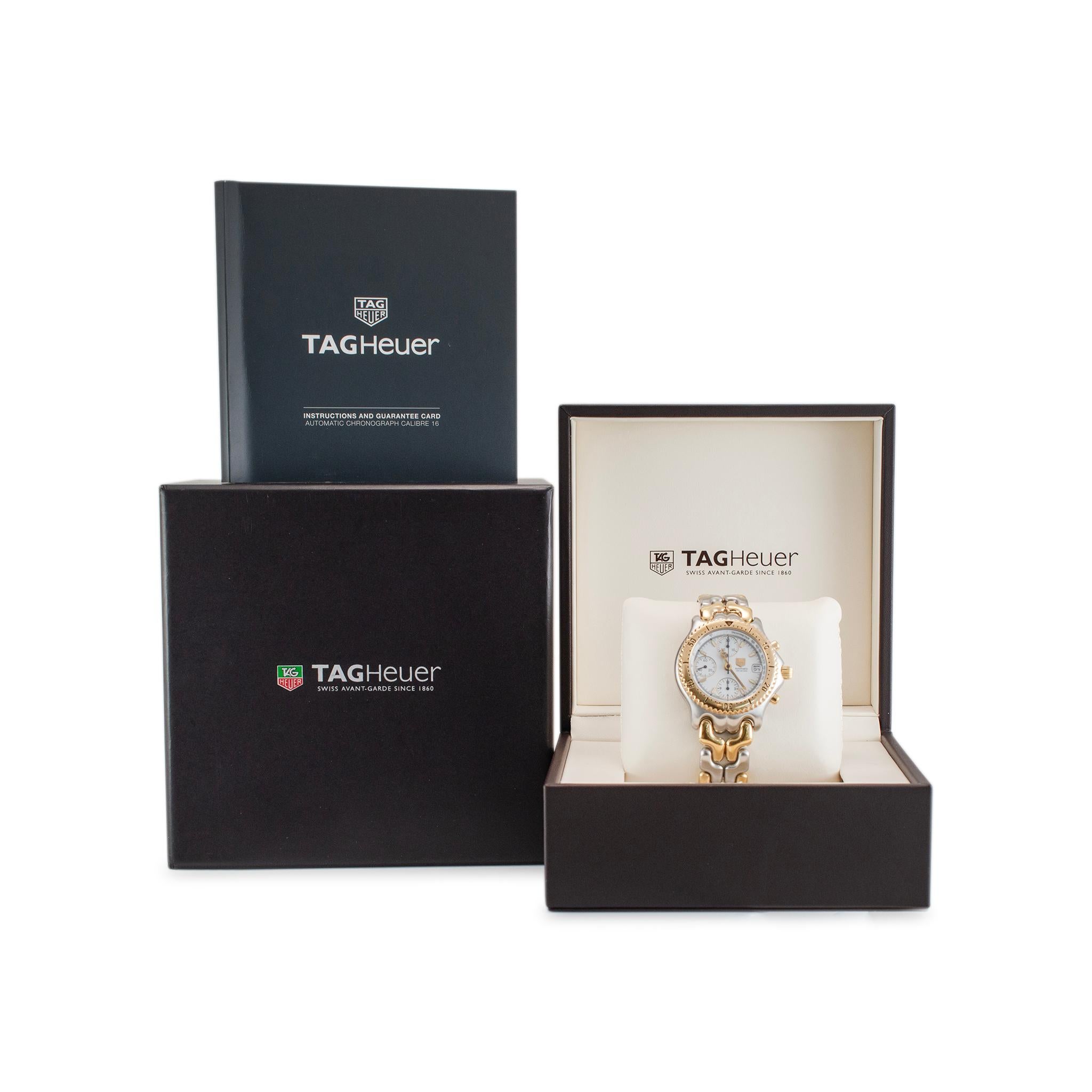 Tag Heuer Link CG2120-RO 39MM Montre chronographe en acier inoxydable deux tons 2