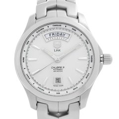 TAG Heuer Link Day Date Acier Cadran Blanc Montre Automatique Homme WJF2011.BA0592