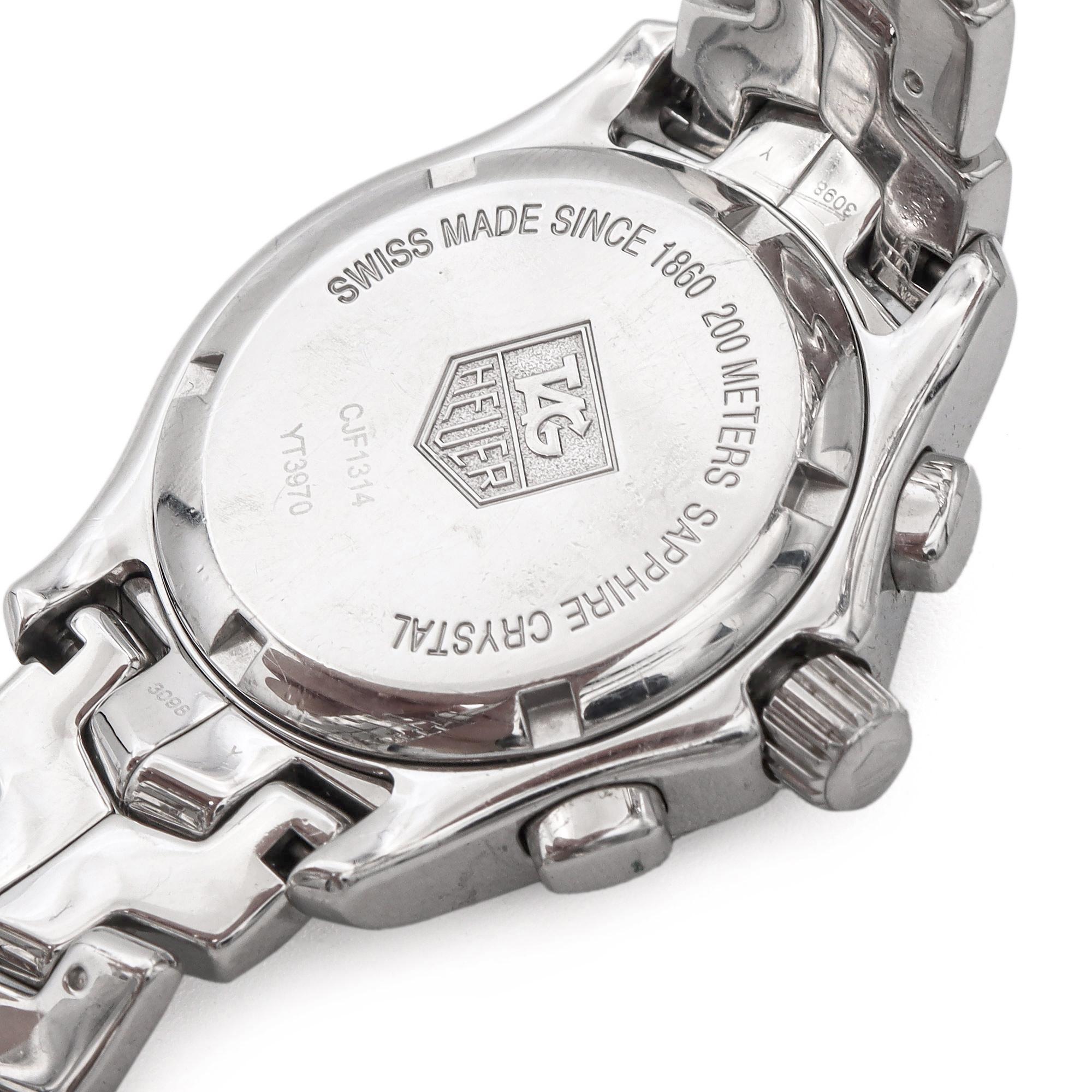 Tag Heuer Link Diamond Accent Mother of Pearl Dial Chrono Women's Quartz Watch 1