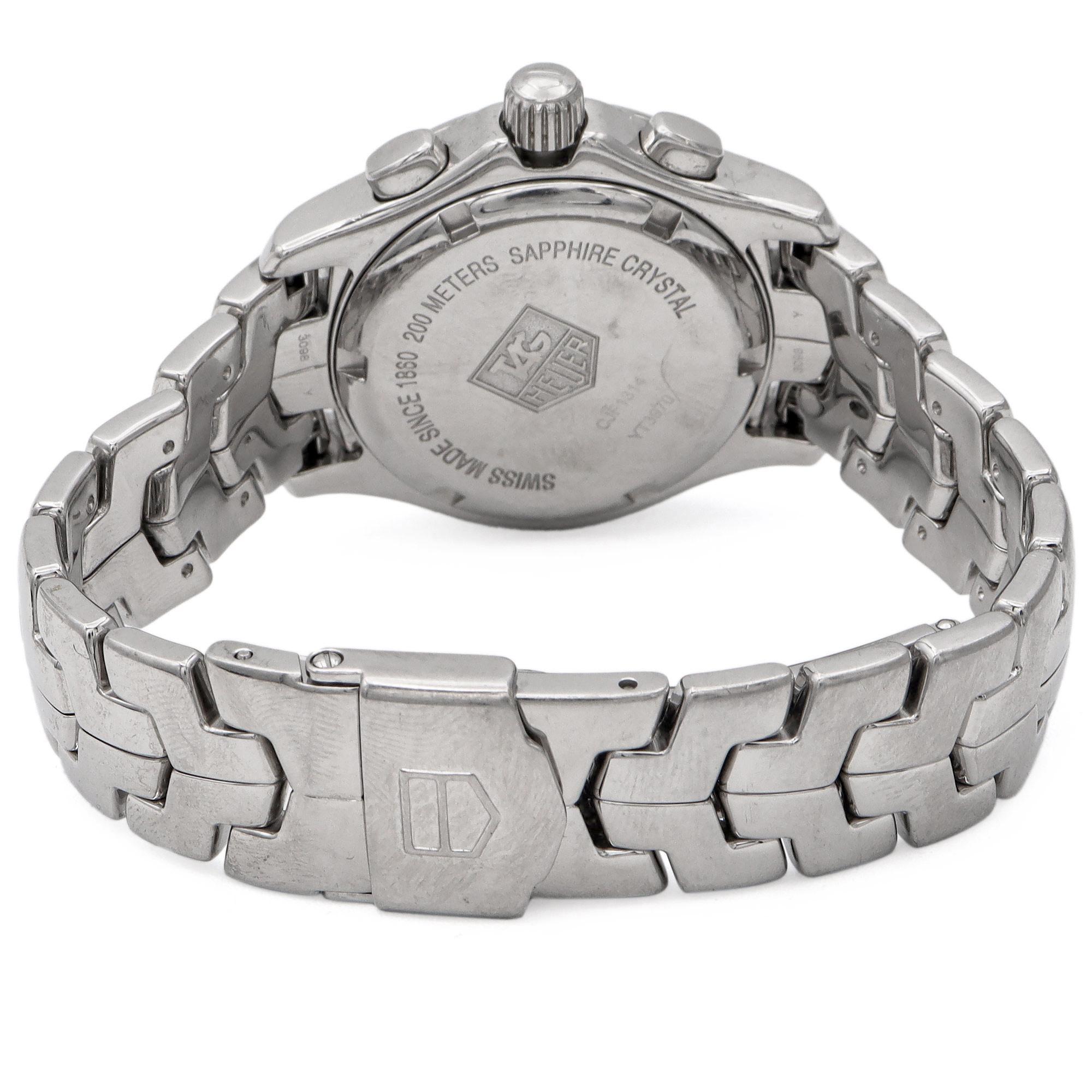 Tag Heuer Link Diamond Accent Mother of Pearl Dial Chrono Women's Quartz Watch 3