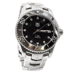 Tag Heuer Link Diamond Accented Dial Quartz Stainless Steel Watch Ref WJ113-0