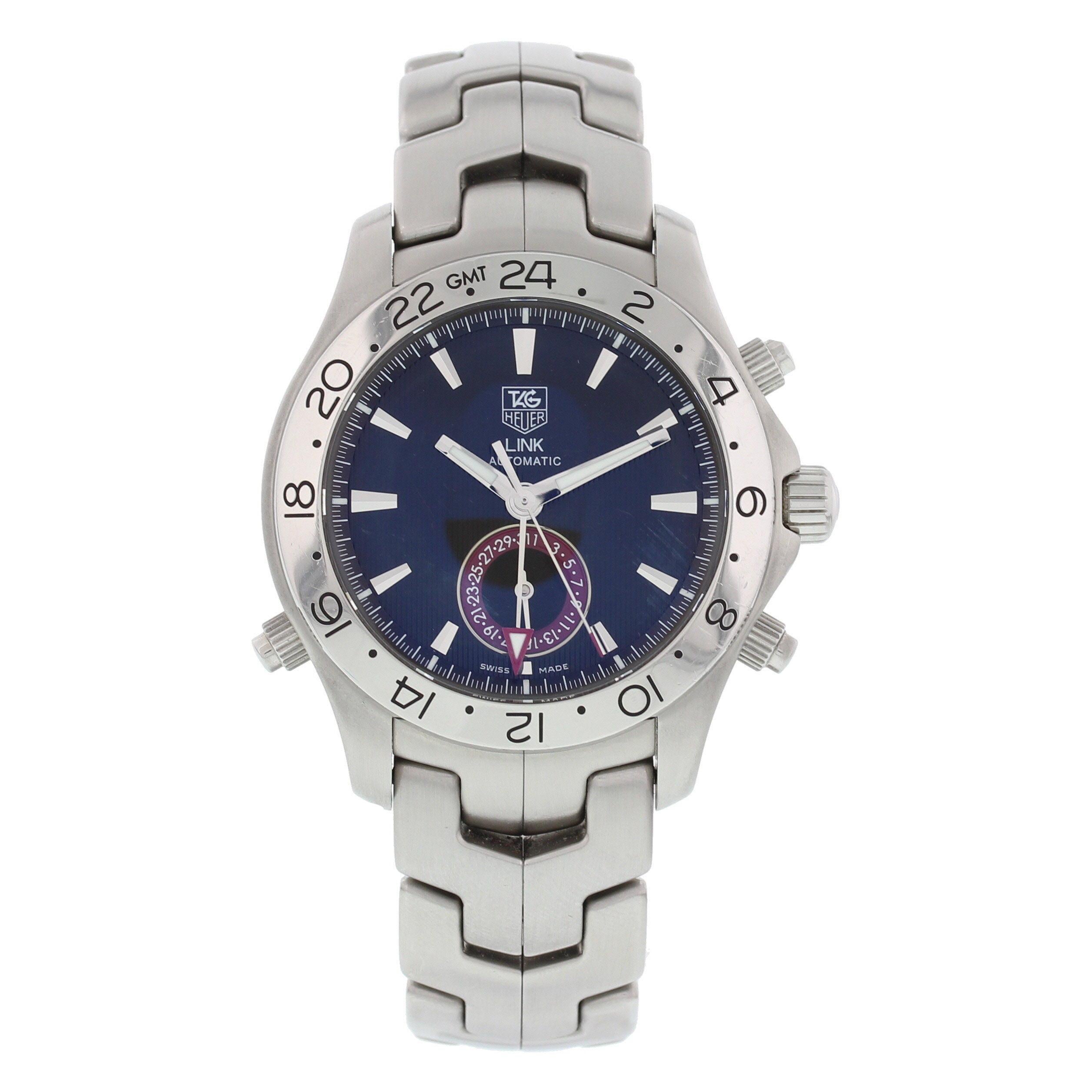 TAG Heuer Link GMT Automatic WJF2115 For Sale at 1stDibs