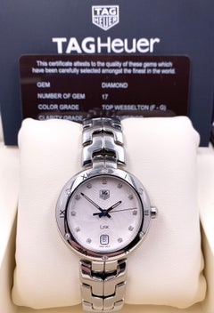 TAG Heuer Link Guilloche WAT1312.BA0956 Diamant Zifferblatt Lünette Edelstahl Box Papiere