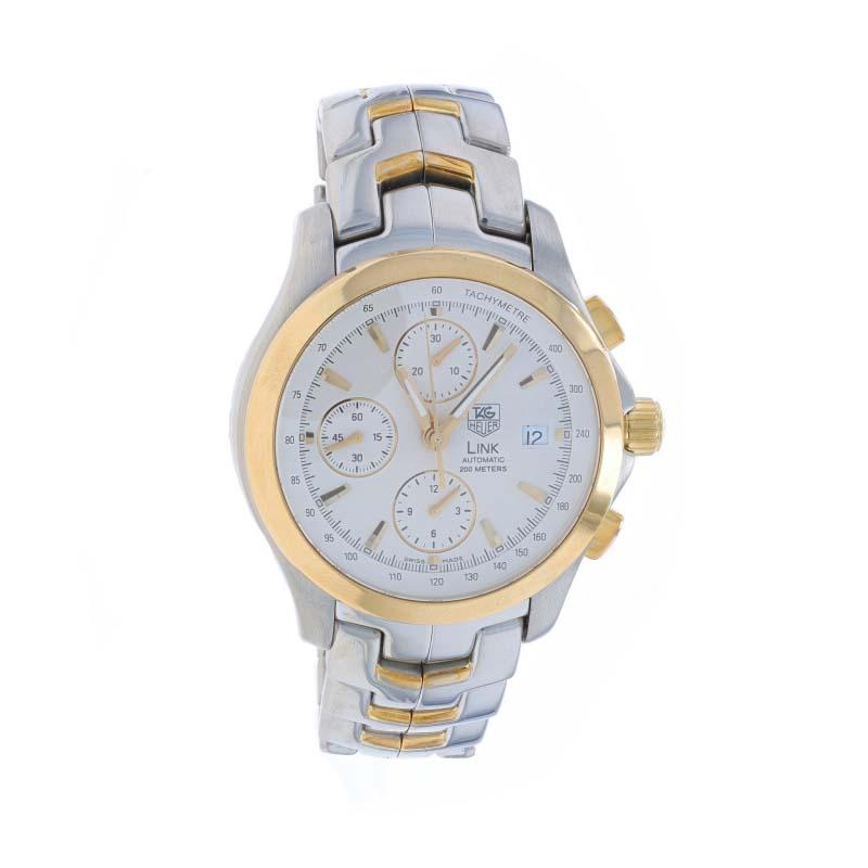 Tag Heuer Link Men's Wristwatch CJF2150 Stainless Yellow Gold 18k Auto 1 Yr Wnty For Sale 1