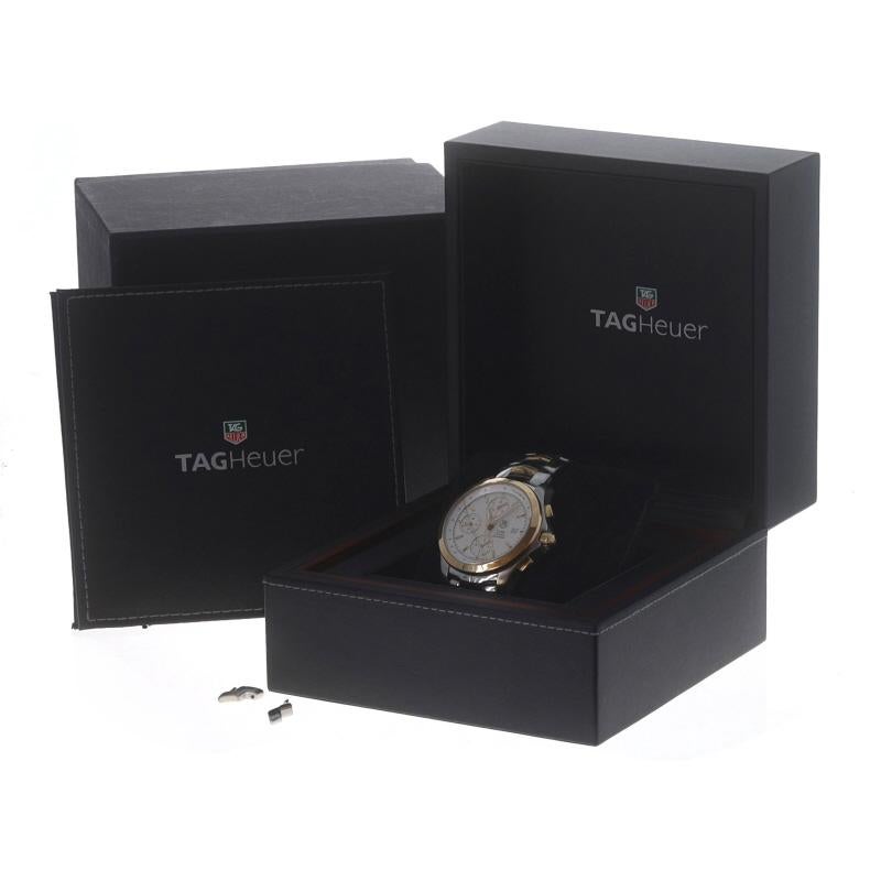 Tag Heuer Link Men's Wristwatch CJF2150 Stainless Yellow Gold 18k Auto 1 Yr Wnty For Sale 4