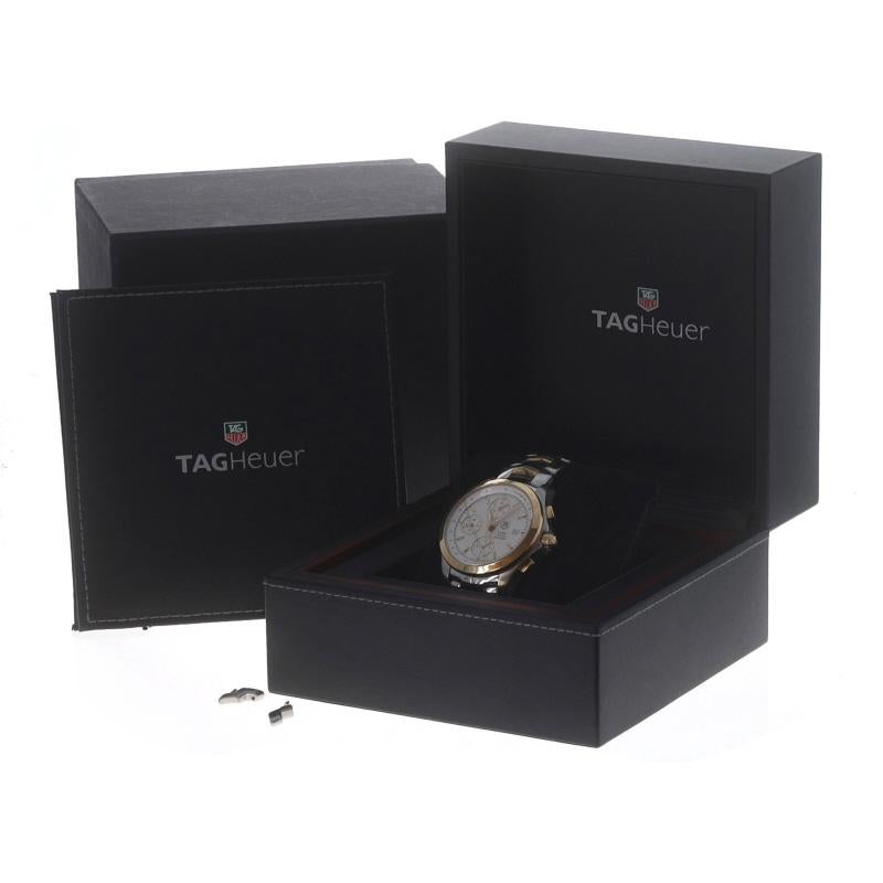 Tag Heuer Link Men's Wristwatch CJF2150 Stainless Yellow Gold 18k Auto 1 Yr Wnty 1