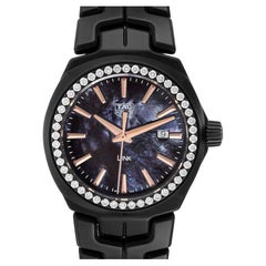 TAG Heuer Link MOP Diamond Ceramic Ladies Watch WBC1391