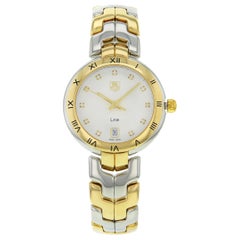 Used TAG Heuer Link Silver Dial Steel Yellow Gold Quartz Ladies Watch WAT1350.BB0957