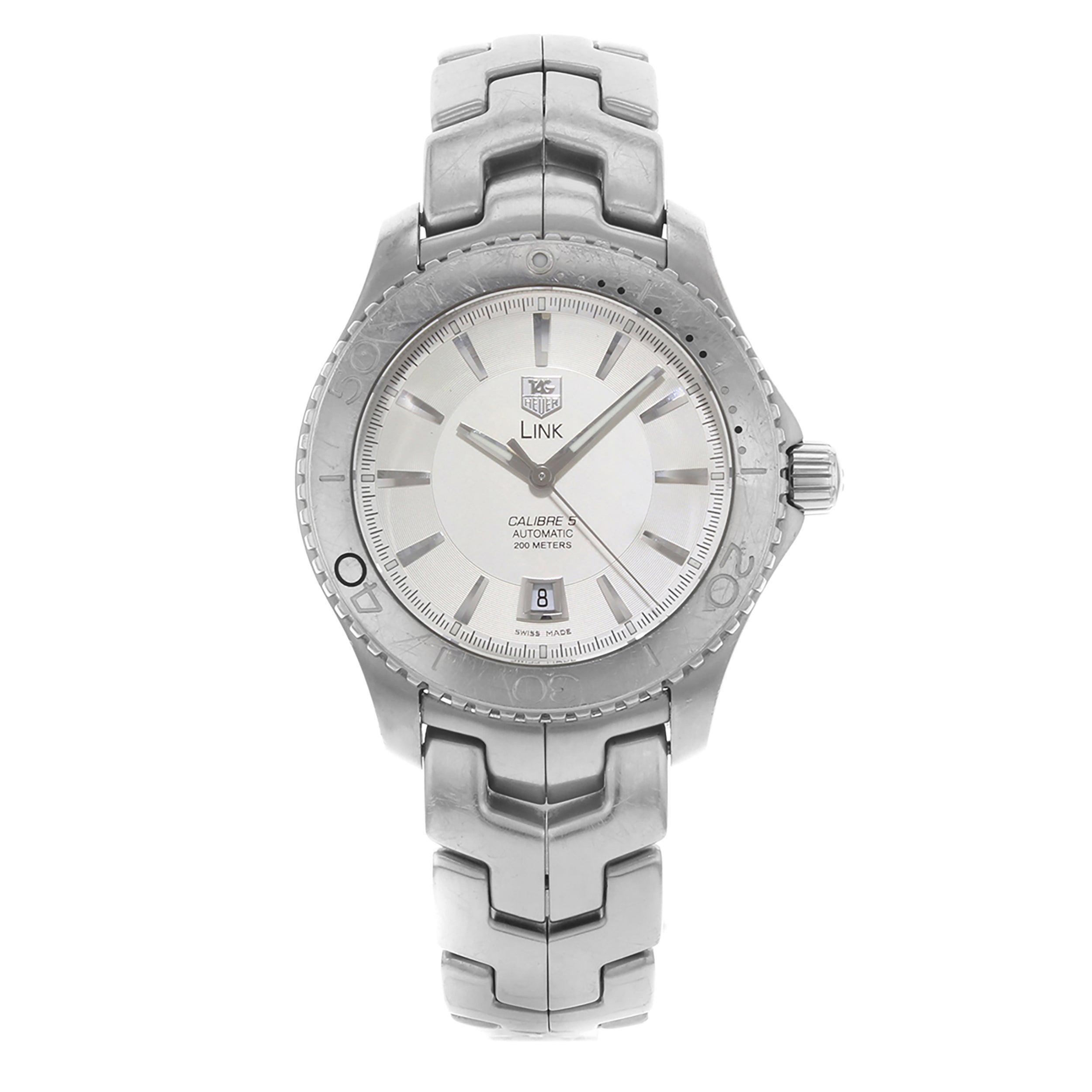 TAG Heuer Link Stainless Steel Silver Dial Automatic Men’s Watch WJ201B.BA0591