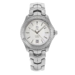 TAG Heuer Montre automatique à maillons en acier inoxydable et cadran argenté pour hommes WJ201B.BA0591