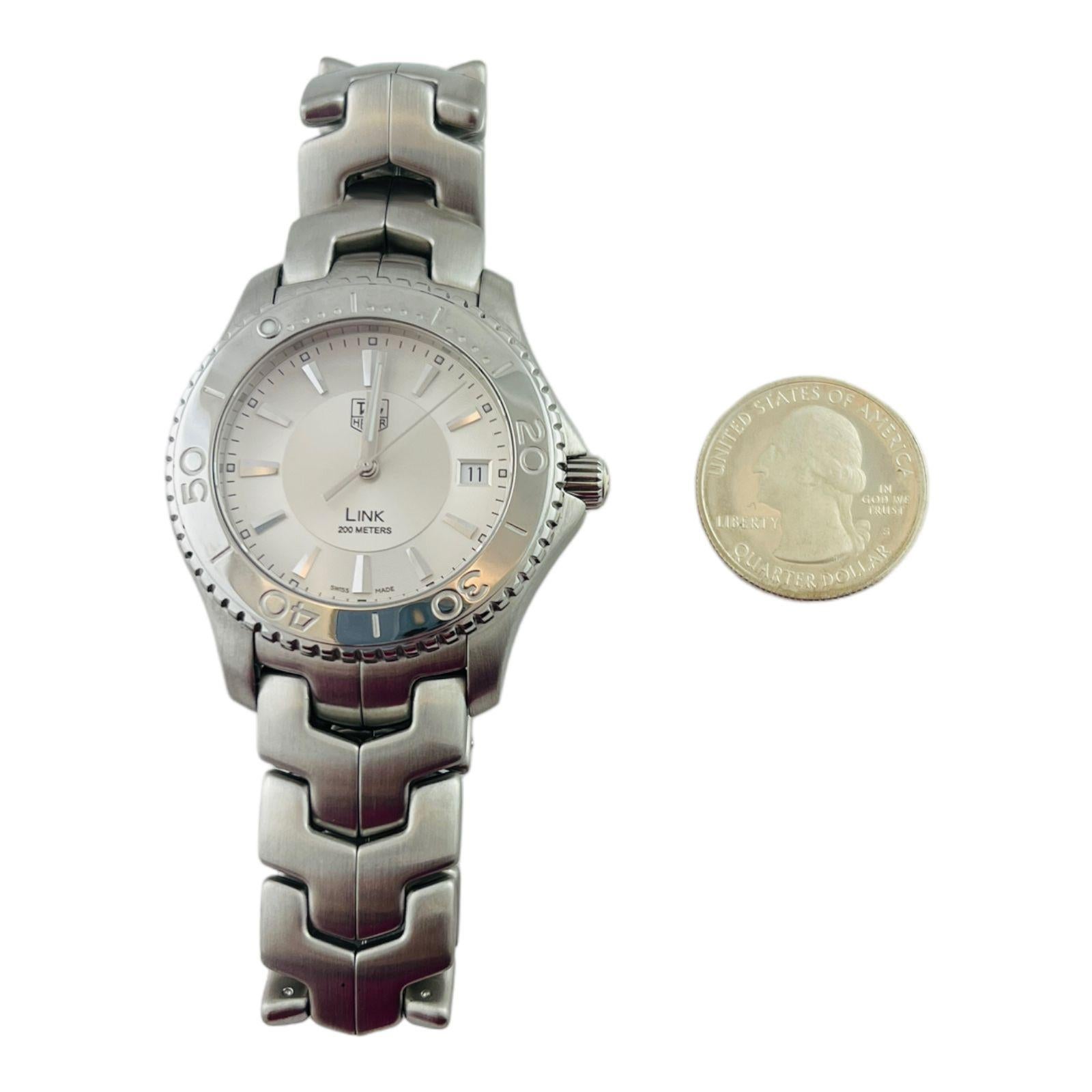 TAG Heuer Gliederuhr aus Edelstahl WJ1111 Quarz 39mm mit Schachtel/Papier 7