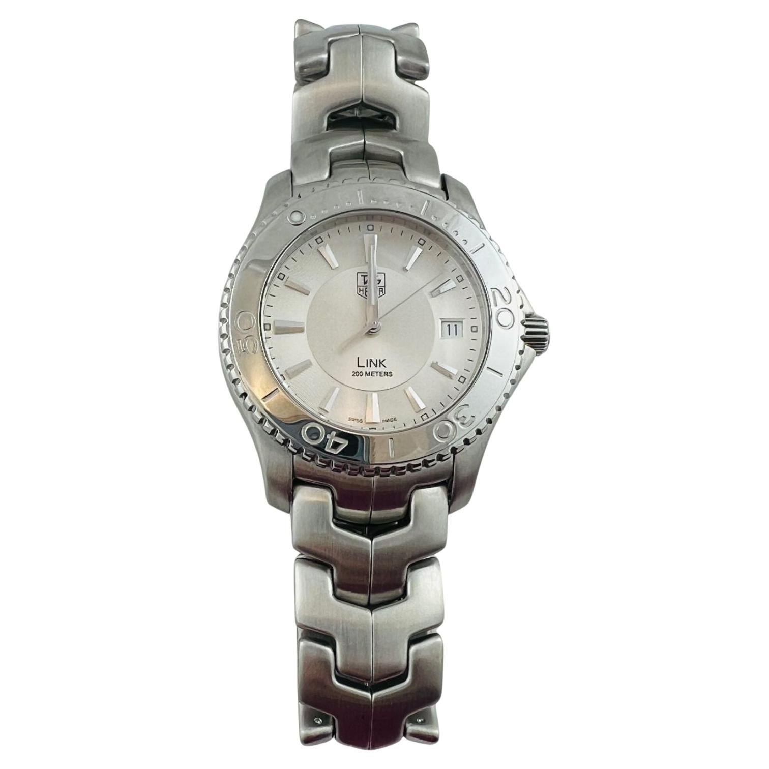 TAG Heuer Gliederuhr aus Edelstahl WJ1111 Quarz 39mm mit Schachtel/Papier
