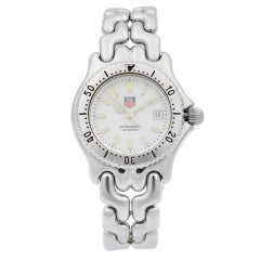 TAG Heuer Link - Montre pour femme en acier inoxydable avec cadran blanc et quartz WG1310-R0