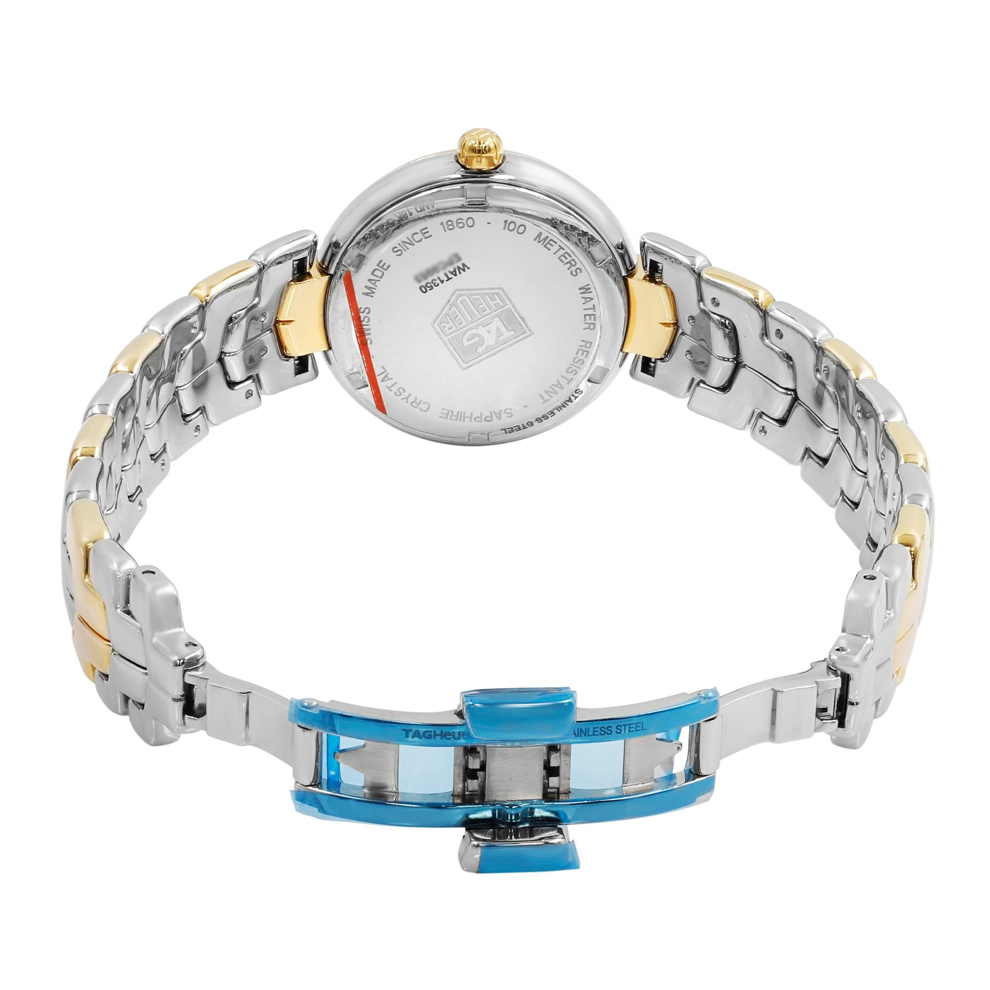 Reloj de cuarzo TAG Heuer Link Steel 18K Gold Diamond Silver Dial WAT1350.BB0957 2