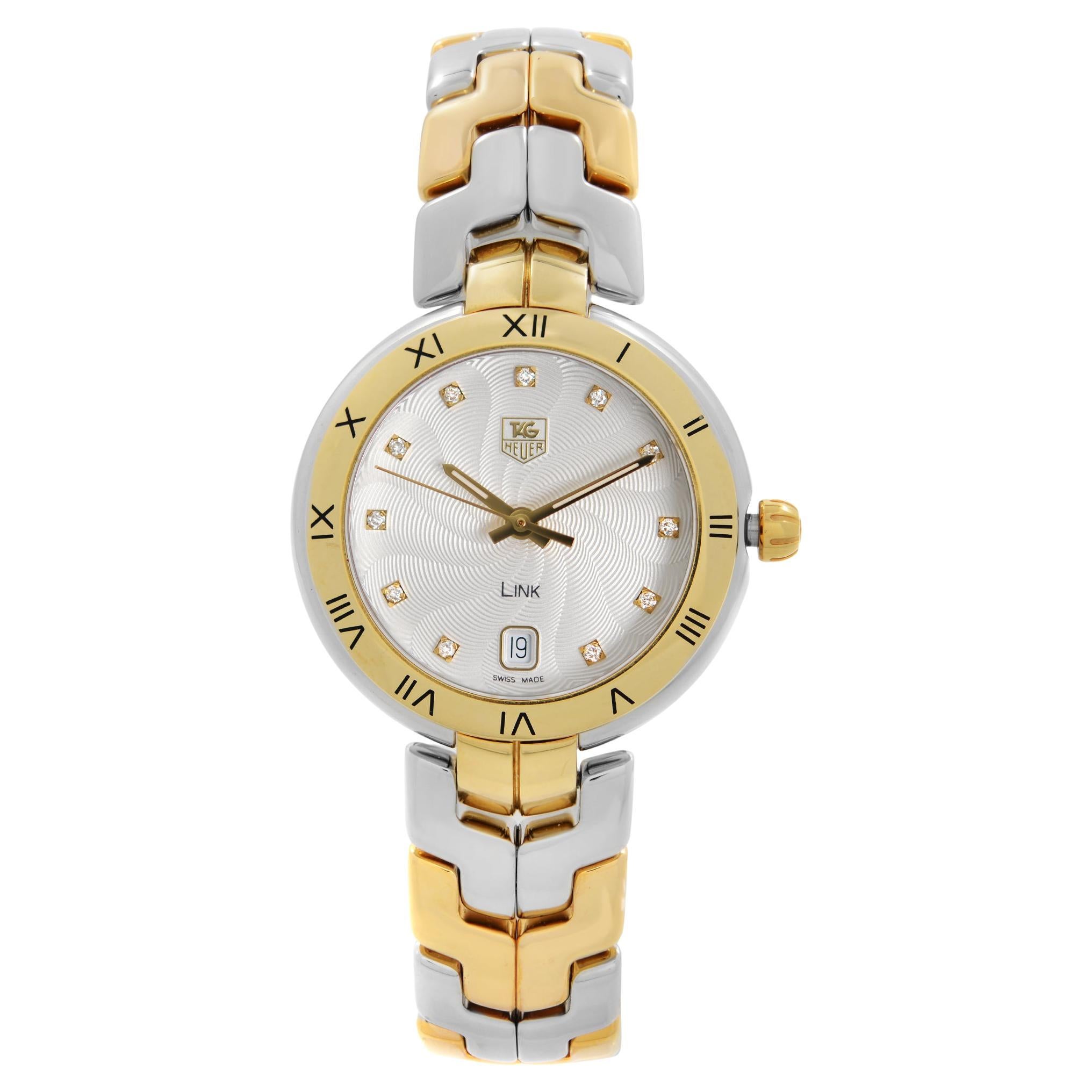 TAG Heuer Link 18K Stainless Steel Silver Dial Ladies Watch WAT1352