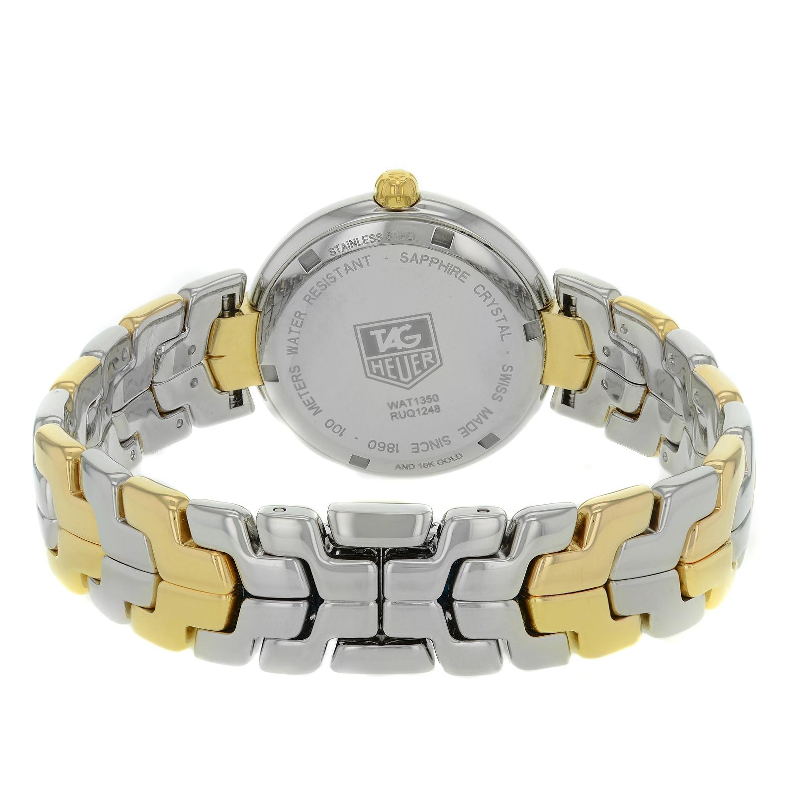 TAG Heuer Link Steel 18K Yellow Gold Silver Dial Quartz Watch WAT1350.BB0957 1