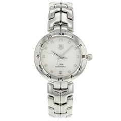 TAG Heuer Link Steel Silver Guilloche Dial Automatic Ladies Watch WAT2311.BA0956