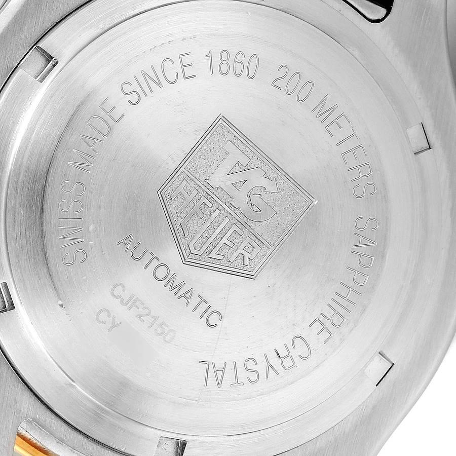 TAG Heuer Link Steel Yellow Gold Chronograph Mens Watch CJF2150 Card For Sale 2