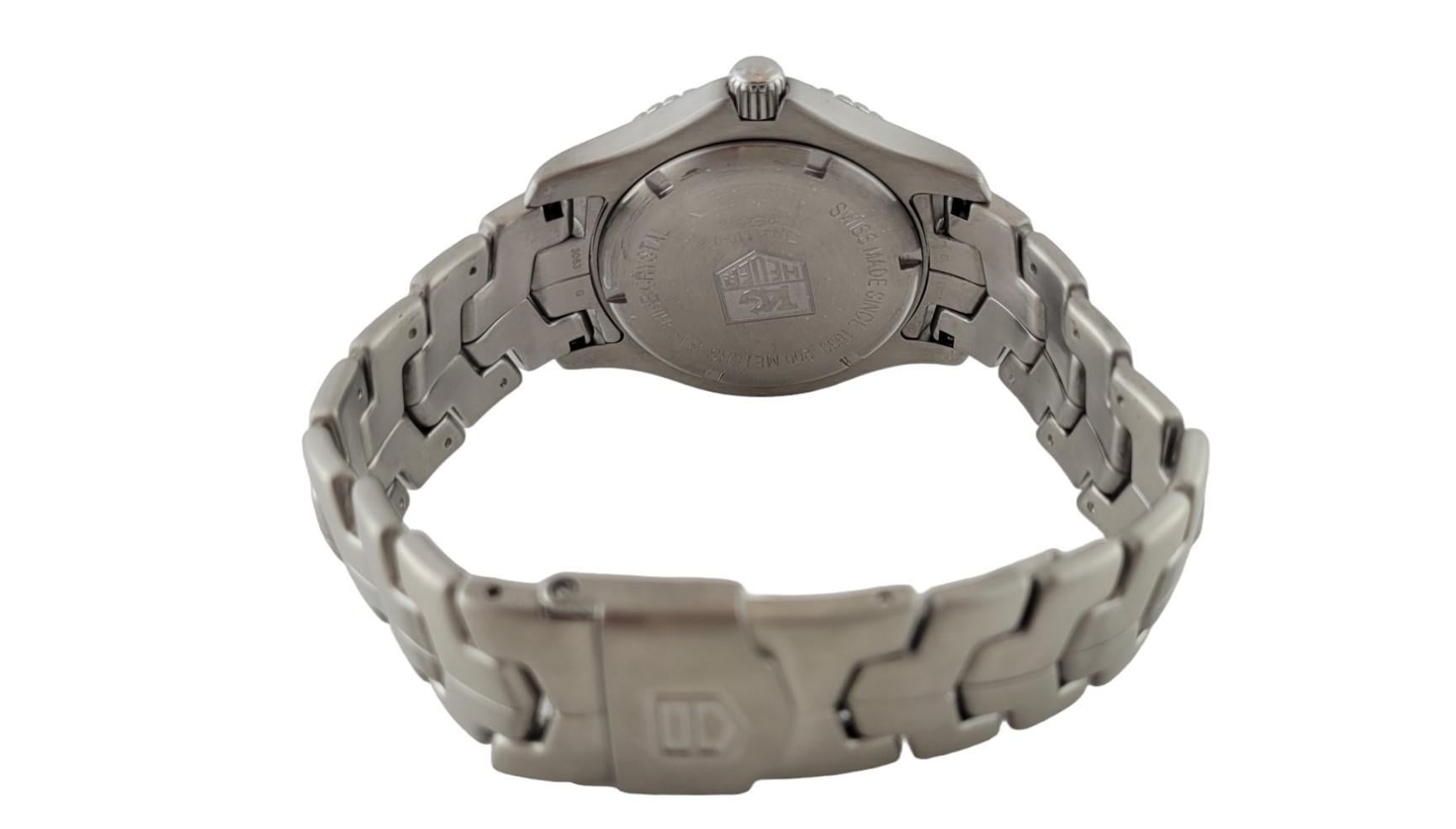 Tag Heuer Link Watch 39mm Quartz WJ1110-0 Stainless #17228 In Good Condition For Sale In Washington Depot, CT