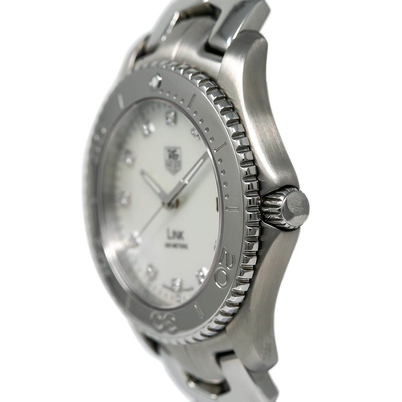 TAG Heuer Link WJ1114-0, Mother of Pearl Dial, Certified In Good Condition In Miami, FL