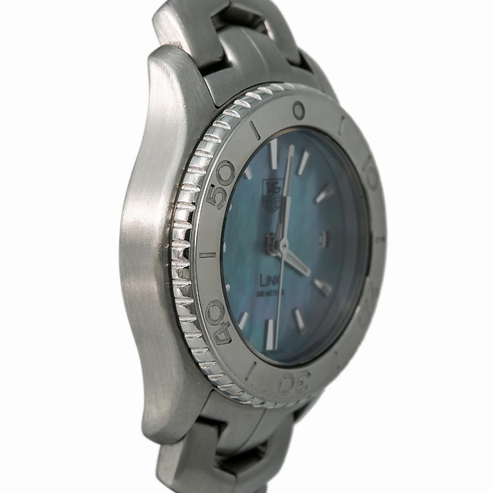 tag heuer blue mother of pearl