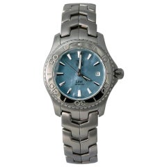TAG Heuer Link WJ1316 Women's Quartz Watch Blue Mother of Pearl Dial SS