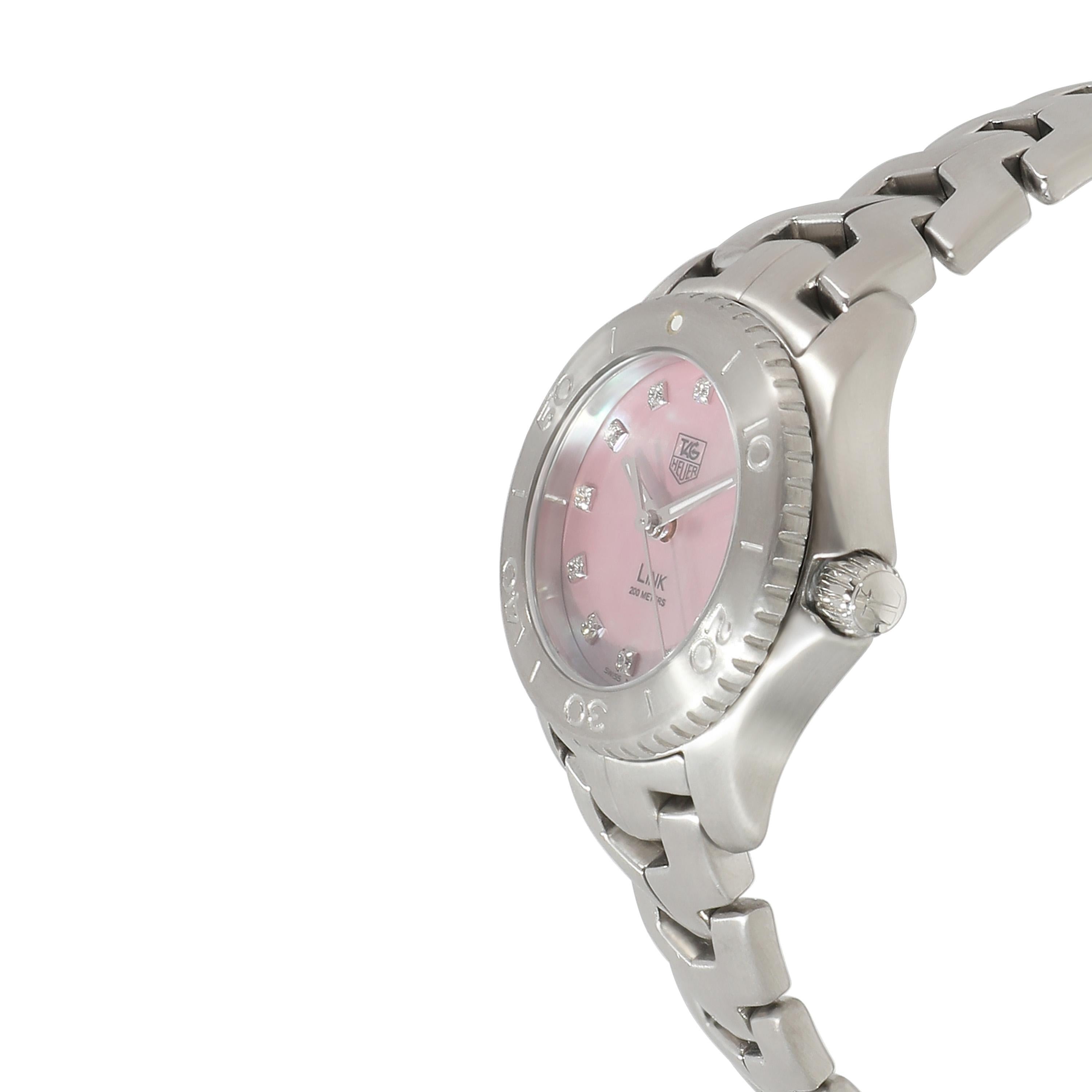 Tag Heuer Link WJ131C.BA0573 Montre pour femme  Acier inoxydable Excellent état à New York, NY