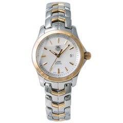 TAG Heuer Link WJF1352 Women Quartz Watch Two-Tone Gold-Plated SS MOP Dial