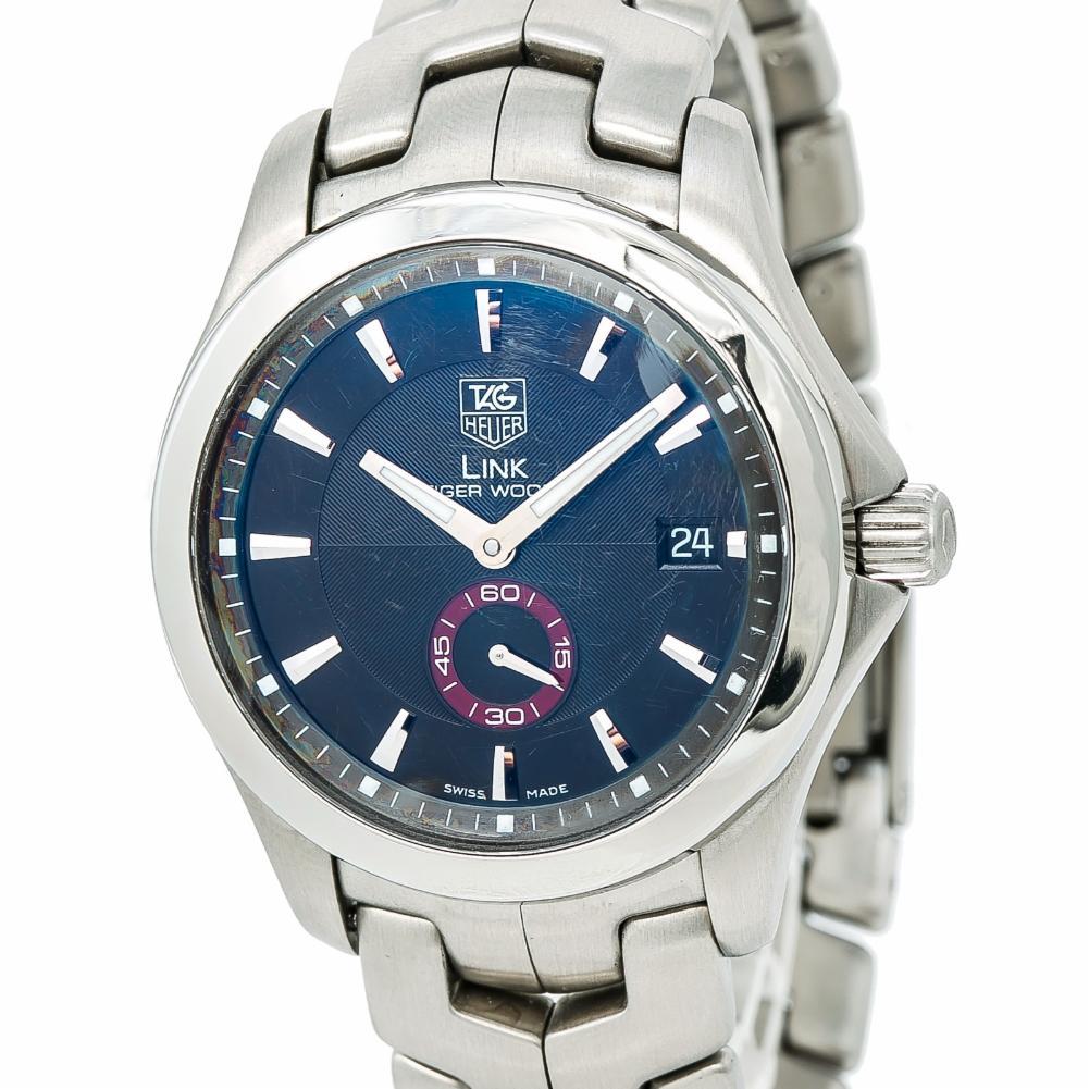 Contemporary Tag Heuer Link WJ2110, Black Dial Certified Authentic For Sale