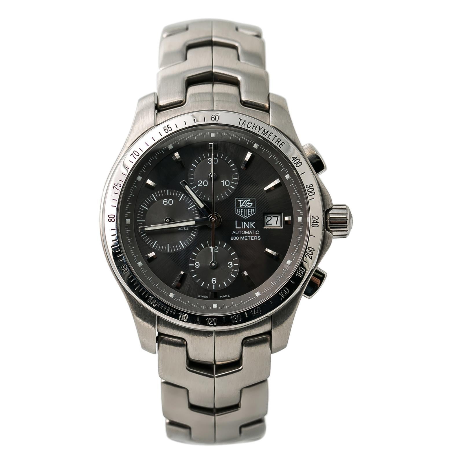 TAG Heuer Link GMT Automatic WJF2115 For Sale at 1stdibs