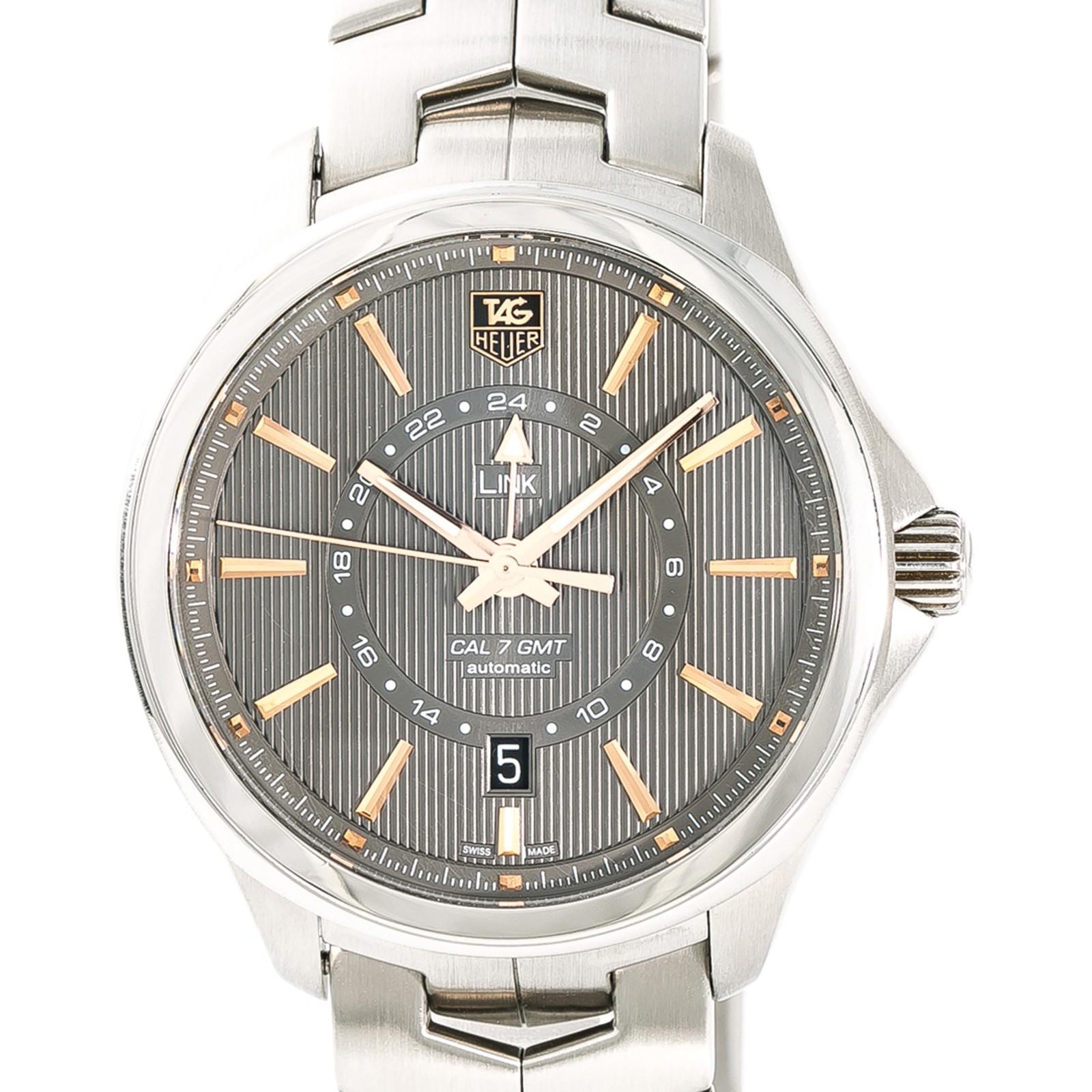 TAG Heuer Link WAT201C, Gray Dial Certified Authentic In Excellent Condition In Miami, FL