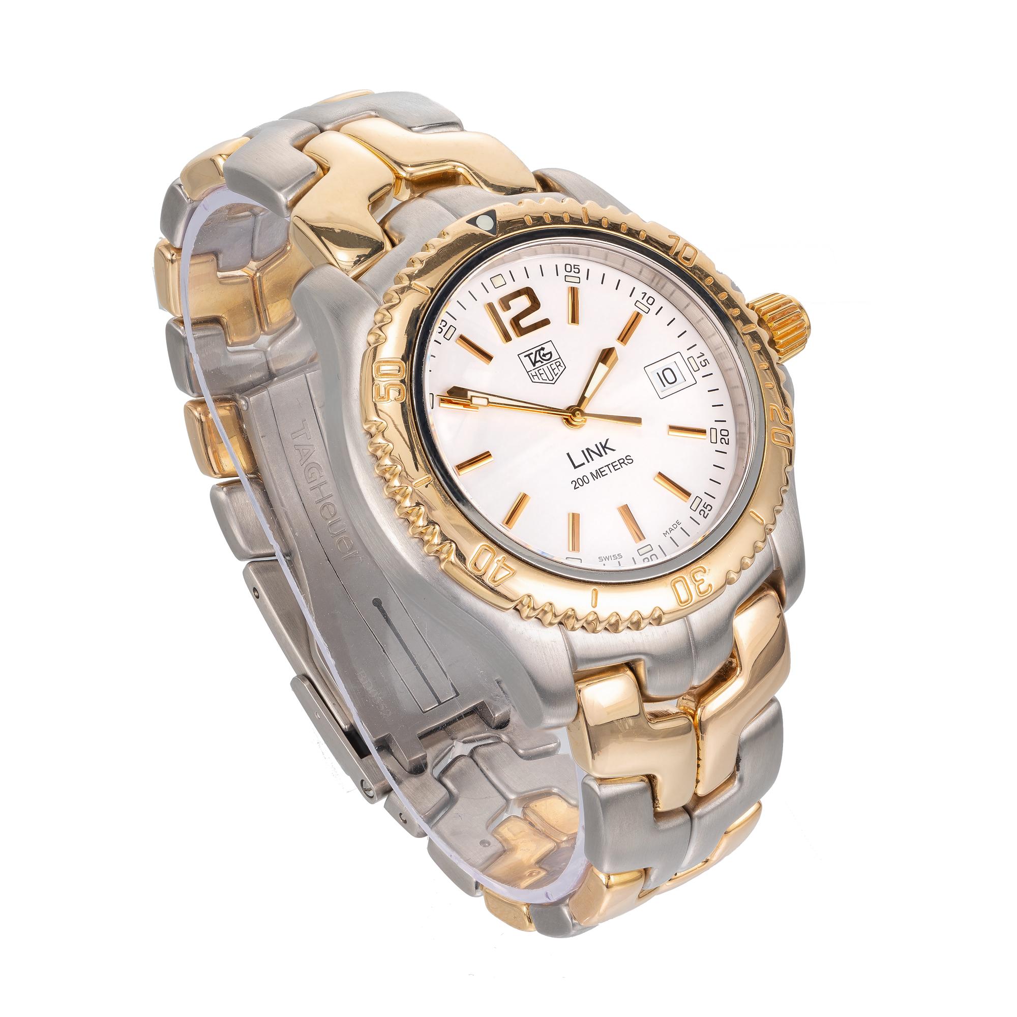 tag heuer link gold