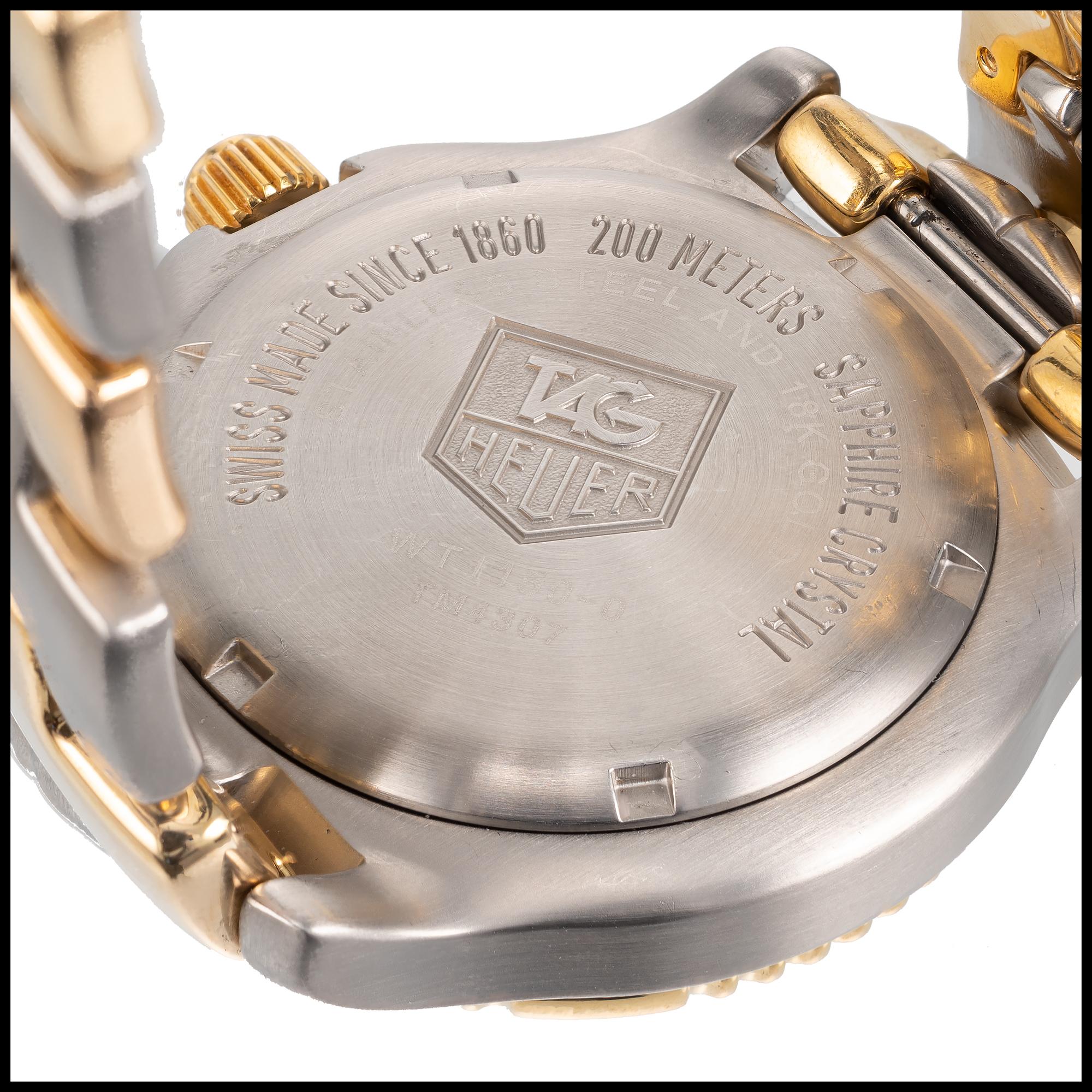 tag heuer gold link watch