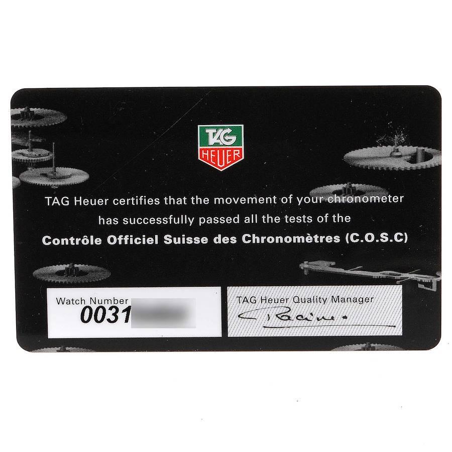TAG Heuer Monaco 24 Caliber 36 Chronograph Steel Mens Watch CAL5111 Box Card For Sale 1