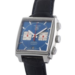 TAG Heuer Monaco Blue Chronograph Watch CAW2111-0