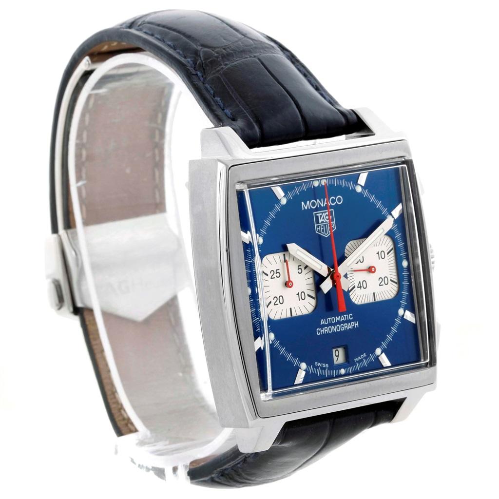 TAG Heuer Monaco Blue Dial Automatic Chronograph Men's Watch CW2113 1
