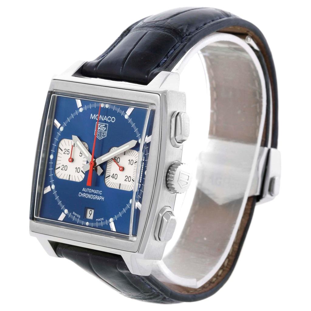 TAG Heuer Monaco Blue Dial Automatic Chronograph Men's Watch CW2113 2