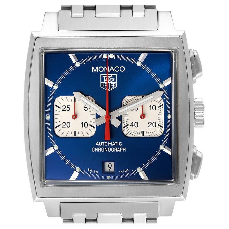 Tag Heuer Monaco Blaues Zifferblatt Automatik Chronograph Herrenuhr tag-heuer-monaco-blaues-zifferblatt-automatik-chronograph-herrenuhr
