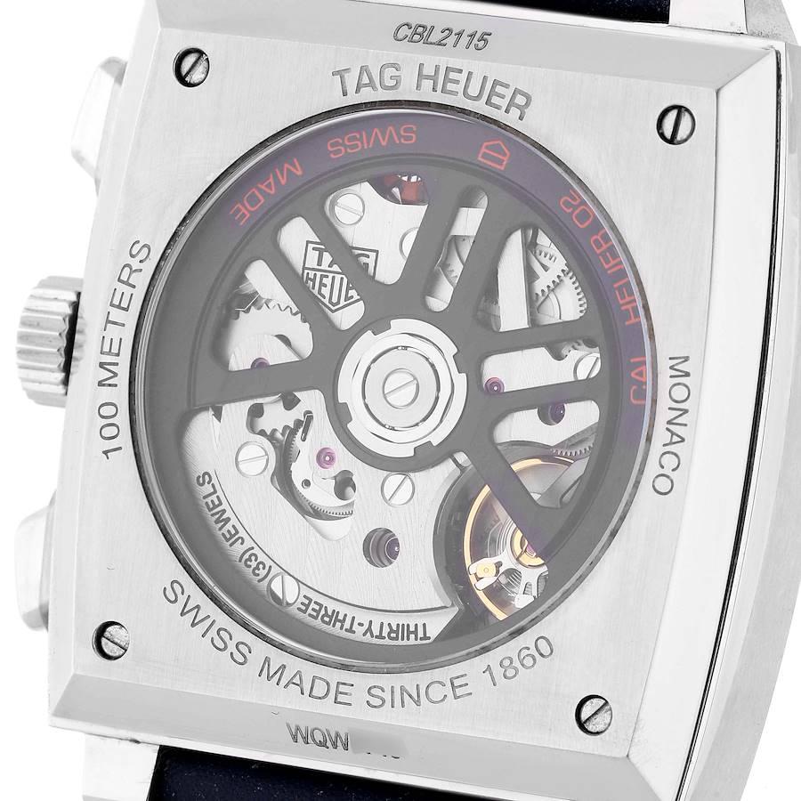 TAG Heuer Monaco Calibre 02 Gulf Edition Steel Mens Watch CBL2115 Box Card 2