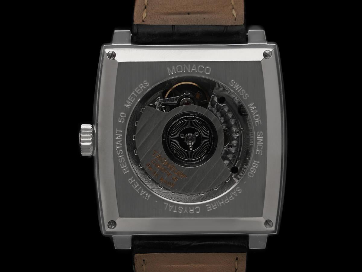 TAG Heuer Monaco Calibre 6 Ref. WW2110 Steel Chronograph - Neuf avec boîte, papiers en vente 2