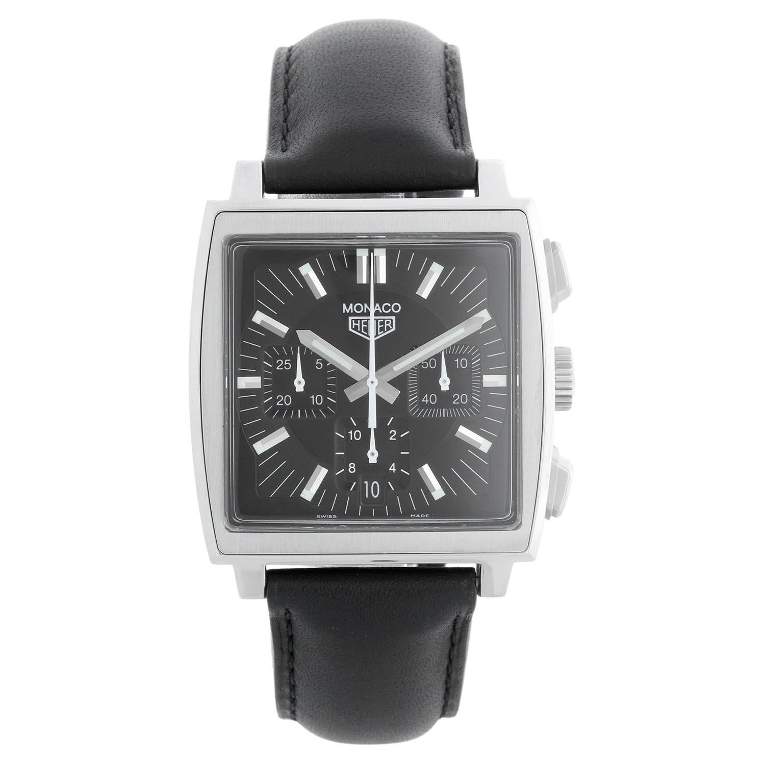 Tag Heuer Monaco Chronograph Men's Stainless Steel Watch CS2111